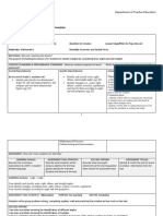 POD 3 Part Lesson Plan, Math Grade 5, Geometry and Spatial Sense