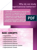 Why Do We Study Organizational Behavior