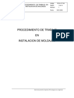 Procedimiento de Trabajo Instalacion de Moldajes PDF