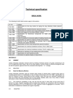 2239 - Specification of Brick Work and Plastering Work