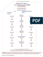 DHSE First Year Examination Results - March 2018