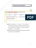 Cauchy - Euler Method - Diff Eqns