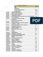 Partidas de Estructura