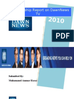 DawnNews Internship Report 2010