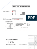 Perhitungan Kuat Tekan WF