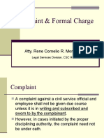 Complaint & Formal Charge