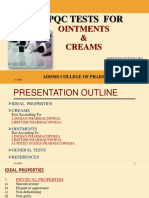 Ipqc Tests For Ointments & Creams