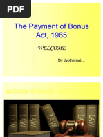 Payment of Bonus Act-1965