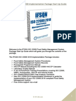 ISO 22000 Implementation Package Start Up Guide Sample