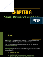 Day 12 - Chapter 8 Sense and Reference