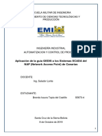 Aplicación de La Guía GEDIS A Los Sistemas SCADA Del NAP (Network Access Point) de Canarias