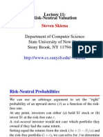 Risk-Neutral Valuation: Steven Skiena