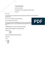 LU Decomposition With Gauss Elimination