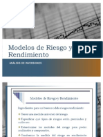 Modelos de Riesgo y Rendimiento