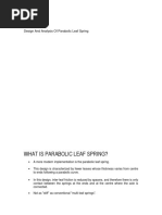 Analysis of Parabolic Leaf Spring