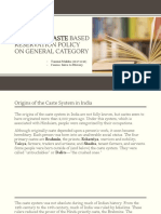 Impact of Reservation Policy On General Category PDF