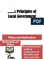 Basic Principles of Local Government