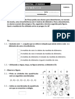 Ficha de Avaliação Trimestral - 2º Período - 3º Ano MAT - II PDF