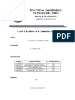 Trabajo 1 Estadistica Computacional PDF