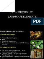 Unit I - Introduction To Landscape Elements