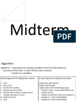 Java Programming Language Midterm