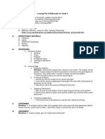 Learning Plan in Mathematics For Grade 8