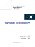 Espacios Vectoriales