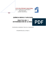 Práctica No. 3 Química Básica y Aplicada ESIA ZAC