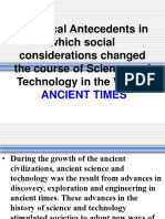 Ancient Historical Antecedents