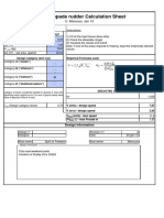 Rudder Calculation