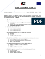 Examen Economía 4ºC ESO Tema 4-5