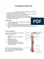 The Topography of Upper Limb