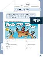 Fiche La Francophonie 2018