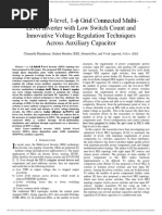 A Hybrid 9-level, 1-ϕ Grid Connected MultiLevel Inverter with Low Switch Count and