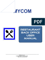 Restaurant Back Office User Manual v2.0 PDF