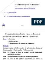 Estadistica en La Economia