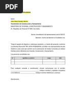 Oficio de Acreditación de Representantes