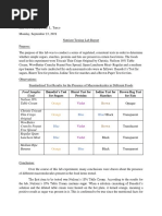 Nutrient Testing Lab Report