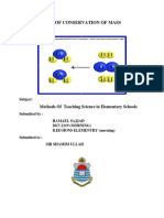 Law of Conservation of Mass