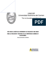 Guia para El Diseno Del Instrumento de Evaluacion Como Medio para La Evaluacion y Registro de Las Competencias Genericas y Disciplinares MS PDF