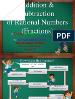 Addition, Subtraction of Rational Fraction SIM PDF