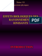 Effets Biologiques Des Rayonnements Ionisants