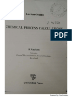 Chemical Process Calculation by K Ashokan-1 PDF