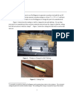 Figure 1: Workpiece Clamped To Mill Tabletop