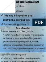 Bilingual Report