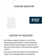 Indian Aviation Industry: Presented By: Shashank Sinha Piyush Goenka Swati Sharma Vijay Maheshwari Sanjeev Dubey