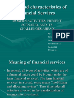 Nature and Characteristics of Financial Services