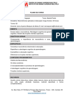 Plano de Curso Neurociências Aplicada À Educação