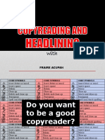 Copyreading and Headlining