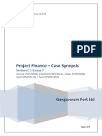 Project Finance - Case Synopsis: Gangavaram Port LTD